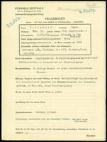 Applicant: Schmerler, Ignaz; born 15.4.1890 in Stefanestii de Jos (Romania); single.