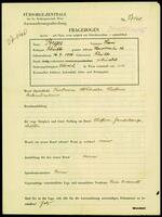 Applicant: Porges, Hans; born 16.7.1906 in Scheibbs (Austria); married.