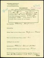 Applicant: Meiseles, Berisch; born 20.5.1865 in Cholojow (Ukraine); married.