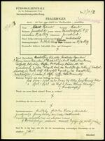 Applicant: Bauer, Karl; born 11.12.1879 in Innsbruck (Austria); married.