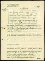 Applicant: Dimant-Schäffer, Max; born 26.4.1886 in Boryslav (Ukraine); single.