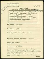 Applicant: Kauf (geb. Fischer), Sabine recte Chaje Sarah; born 29.7.1864 in Klasno (Poland); widowed.