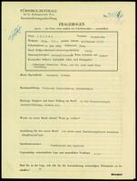 Applicant: Seidel, Margarethe; born 8.5.1894 in Vienna (Austria); single.