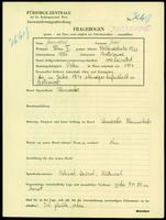 Applicant: Freundlich, Jidel; born 1884 in Botsfowel; married.