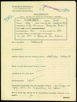 Applicant: Maurüber, Josef; born 24.8.1884 in Storozynetz (Ukraine); married.