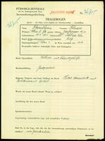 Applicant: Hirschhorn, Selman; born 17.9.1901 in Zabno (Poland); single.
