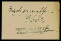 Applicant: Edelstein, Erna; born 14.2.1902 in Galatz (Romania); single.