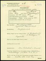 Applicant: Stern, Heinrich; born 8.8.1891 in Vienna (Austria); married.