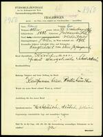 Applicant: Silberig, Lipa; born 1882 in Podkamien (Ukraine); married.