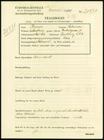 Applicant: Breuer, Salamon; born 2.5.1923 in Topol̕čany (Slovakia); single.