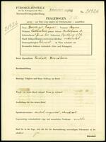 Applicant: Breuer Geb. Prager, Regine; born 4.1.1888 in Topol̕čany (Slovakia); married.