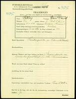 Applicant: Rittberg, Chaim Dawid; born 10.11.1874 in Sadhora (Chernivtsi, Ukraine); married.