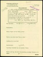 Applicant: Kriegsfeld, Nathan; born 2.8.1879 in Sereth, Bukowina; married.