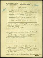 Applicant: Braunstein, Isaac; born 4.8.1892 in Brody (Lʹvivsʹka oblastʹ, Ukraine); married.