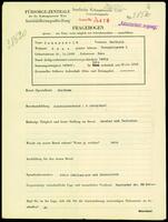 Applicant: Sonnenwald, Berthold; born 13.10.1895 in Graz (Austria); single.