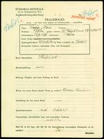 Applicant: Mass, Laura; born 27.3.1896 in Vienna (Austria); single.