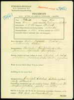 Applicant: Getreuer, Hugo; born 9.9.1882 in Libochowitz (Czech Republic); married.