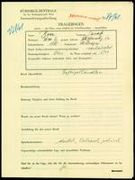 Applicant: Beer, Jacob; born 1885 in Skołoszów (Poland); married.