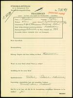 Applicant: Braun, Rifka; born 10.4.1890 in Szczevzel (Poland); divorced.