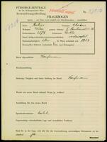 Applicant: Rubin, Chaim; born 25.9.[no year] in Dukla (Poland); married.
