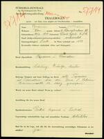 Applicant: Braun, Wilhelm; born 24.6.1874 in Divék Ujfalu (Slovakia); married.