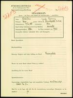 Applicant: Bauer, Georg; born 7.5.1885 in Vienna (Austria); married.