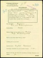 Applicant: Nussenblatt, Hersch; born 27.6.1895 in Stryj (Poland); married.