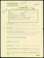 Applicant: Pollak, Fritz; born 16.9.1910 in Vienna (Austria); single.