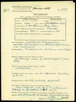 Applicant: Wolfinger, Leontius; born 6.5.1902 in Stryj (Ukraine); married.