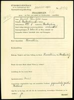 Applicant: Ehrenfeld, Samuel; born 1891 in Mattersburg (Austria); married.