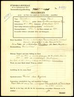 Applicant: Gluckner, Paul; born 19.1.1894 in Bodenbach, C.S.R.; married.