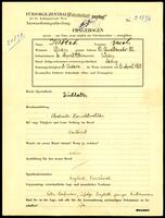 Applicant: Jakabb, Erich; born 6.4.1920 in Vienna (Austria); single.
