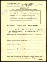 Applicant: Gronach, Hersch; born 10.1.1913 in Bohorodczany (Ukraine); single.