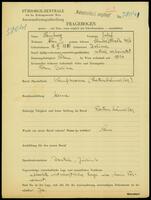 Applicant: Reinharz, Josef; born 18.6.1880 in Dolina; married only ritually.