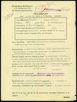 Applicant: Goldstein, Richard; born 20.8.1895 in Vienna (Austria); single.