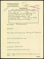 Applicant: Geisiniger, Isak; born 14.9.1881 in Chernivt︠s︡i (Ukraine); married.