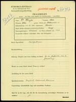 Applicant: Chajes, Moses; born 22.6.1903 in Zolochiv (Lʹvivsʹka oblastʹ, Ukraine); single.