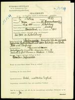 Applicant: Lederer, Artur; born 18.6.1885 in Mikulov (Jihomoravský kraj, Czech Republic); single.