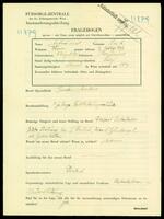 Applicant: Schüssel, Leib; born 15.8.1912 in Marijampolė (Lithuania); single.