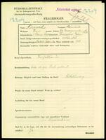 Applicant: Frisch, Heinrich; born 1.2.1890 in Radziechow, Galizien; married.