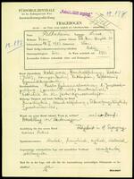 Applicant: Felberbaum, Lucie; born 10.5.1913 in Vienna (Austria); single.