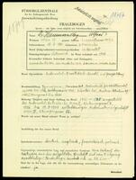 Applicant: Hammerschlag, Alfred; born 17.3.1890 in Krościenko (Województwo Małopolskie, Poland); married.