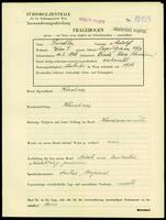 Applicant: Friedler, Adolf; born 10.1.1906 in Oradea-Mare (Romania); married.