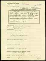 Applicant: Waldmann, Jakob; born 26.1.1874 in Bolechov (Ukraine); married.
