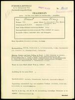 Applicant: Beamt, Ludwig; born 15.8.1908 in Vienna (Austria); single.