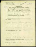 Applicant: Krausz, Alexander; born 22.3.1887 in Mohacs; married.