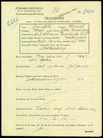 Applicant: Grünfeld, Heinrich; born 20.2.1879 in Várpalánka (Ukraine); married.