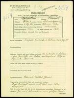 Applicant: Goldstein, Samuel; born 6.8.1903 in Kolomea (Poland); married.