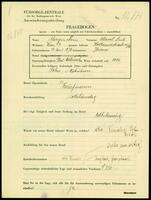 Applicant: Morgenstern, Hersch Leib; born 13.4.1873 in Zbórow (Ukraine); widowed.
