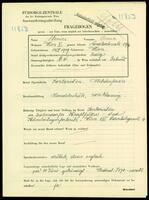 Applicant: Steiner, Anna; born 14.5.1909 in Vienna (Austria); single.